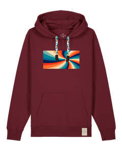 bio-unisex-medium fit-hoodie-six tees-stsu177-burgunder rot-blaue kordel-front