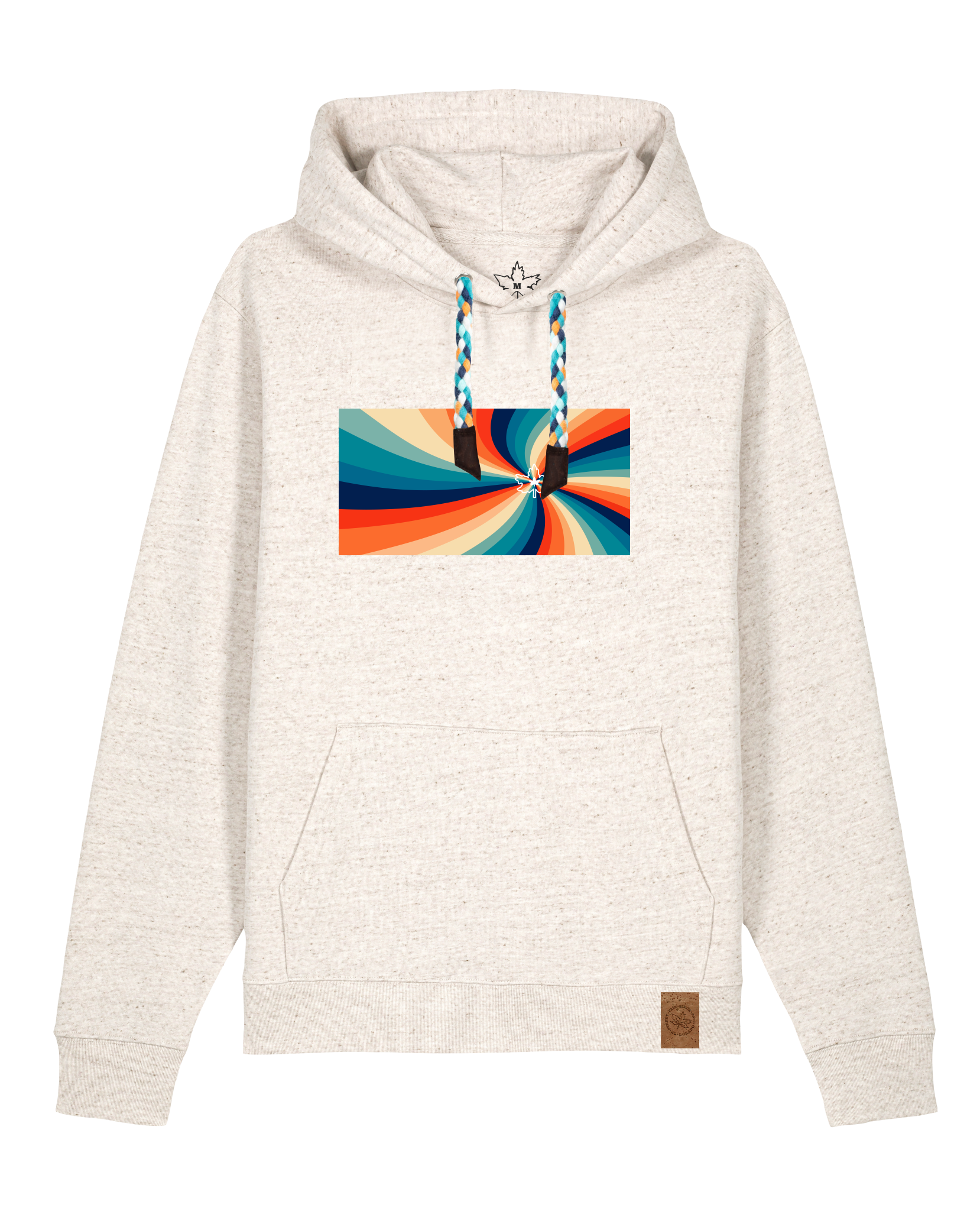 bio-unisex-medium fit-hoodie-six tees-stsu177-elbsandstein-blaue kordel-front