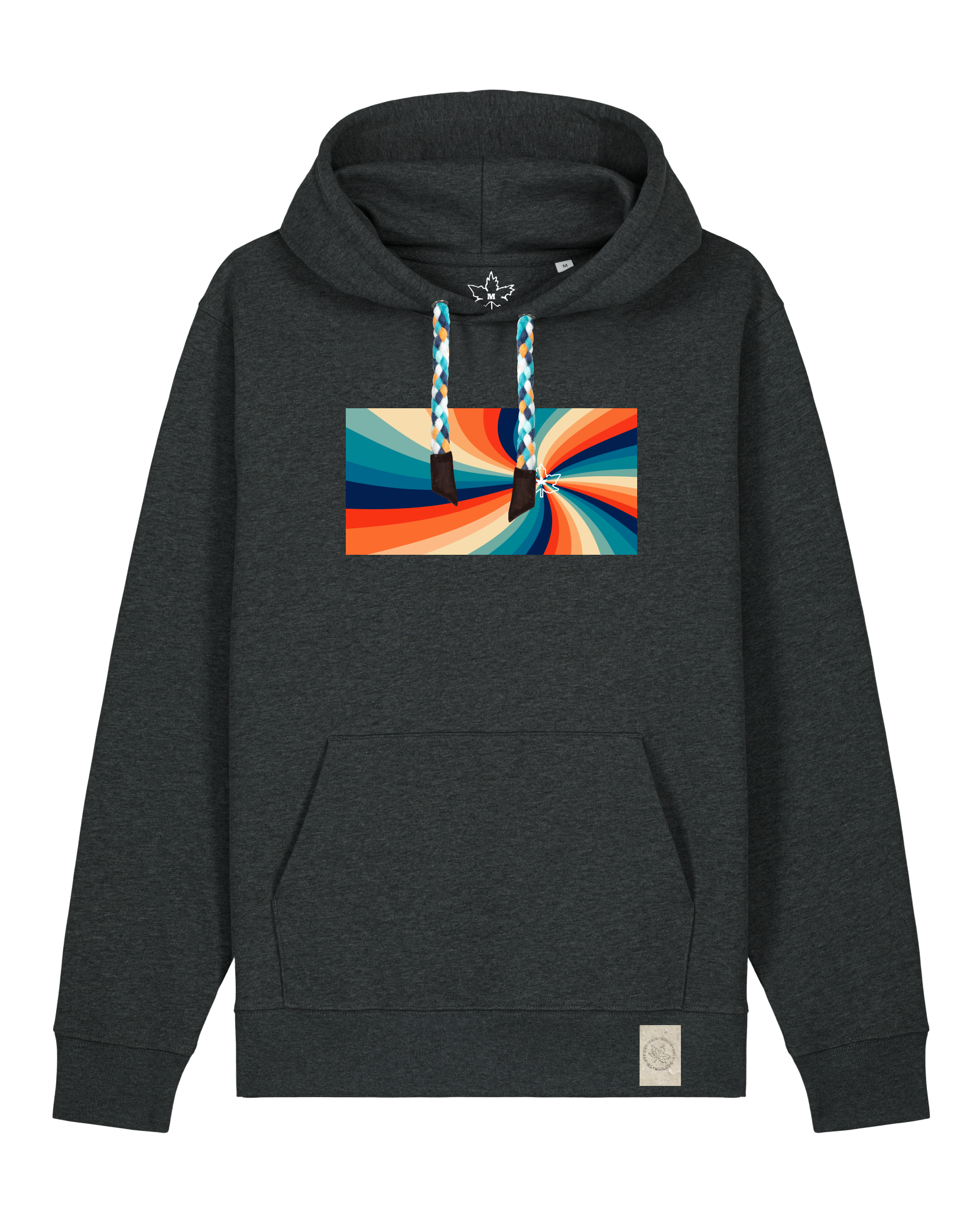 bio-unisex-medium fit-hoodie-six tees-stsu177-elephant-blaue kordel-front