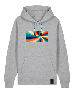 bio-unisex-medium fit-hoodie-six tees-stsu177-mausgrau-blaue kordel-front