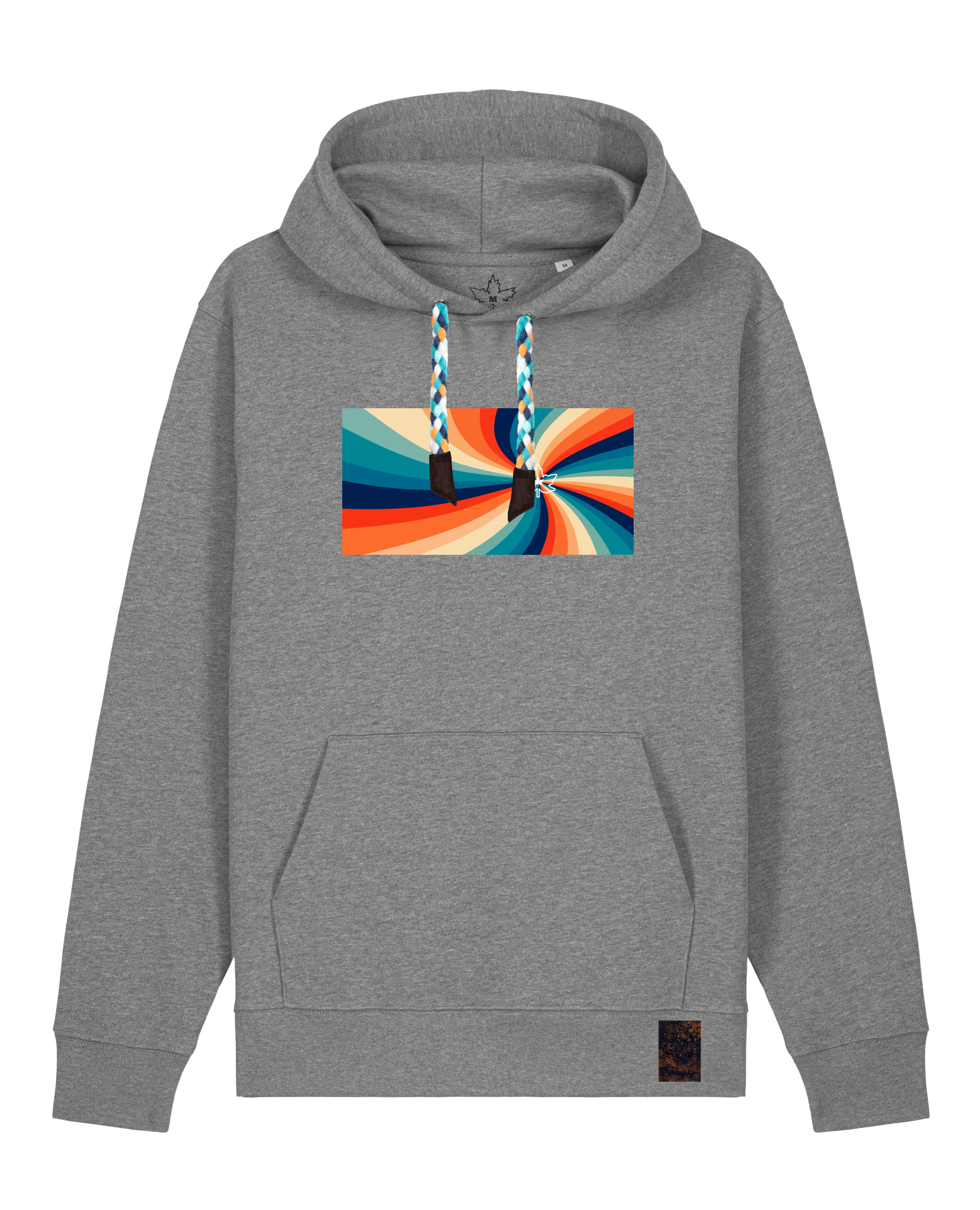 bio-unisex-medium fit-hoodie-six tees-stsu177-opossum-blaue kordel-front