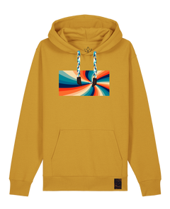 bio-unisex-medium fit-hoodie-six tees-stsu177-senf-blaue kordel-front