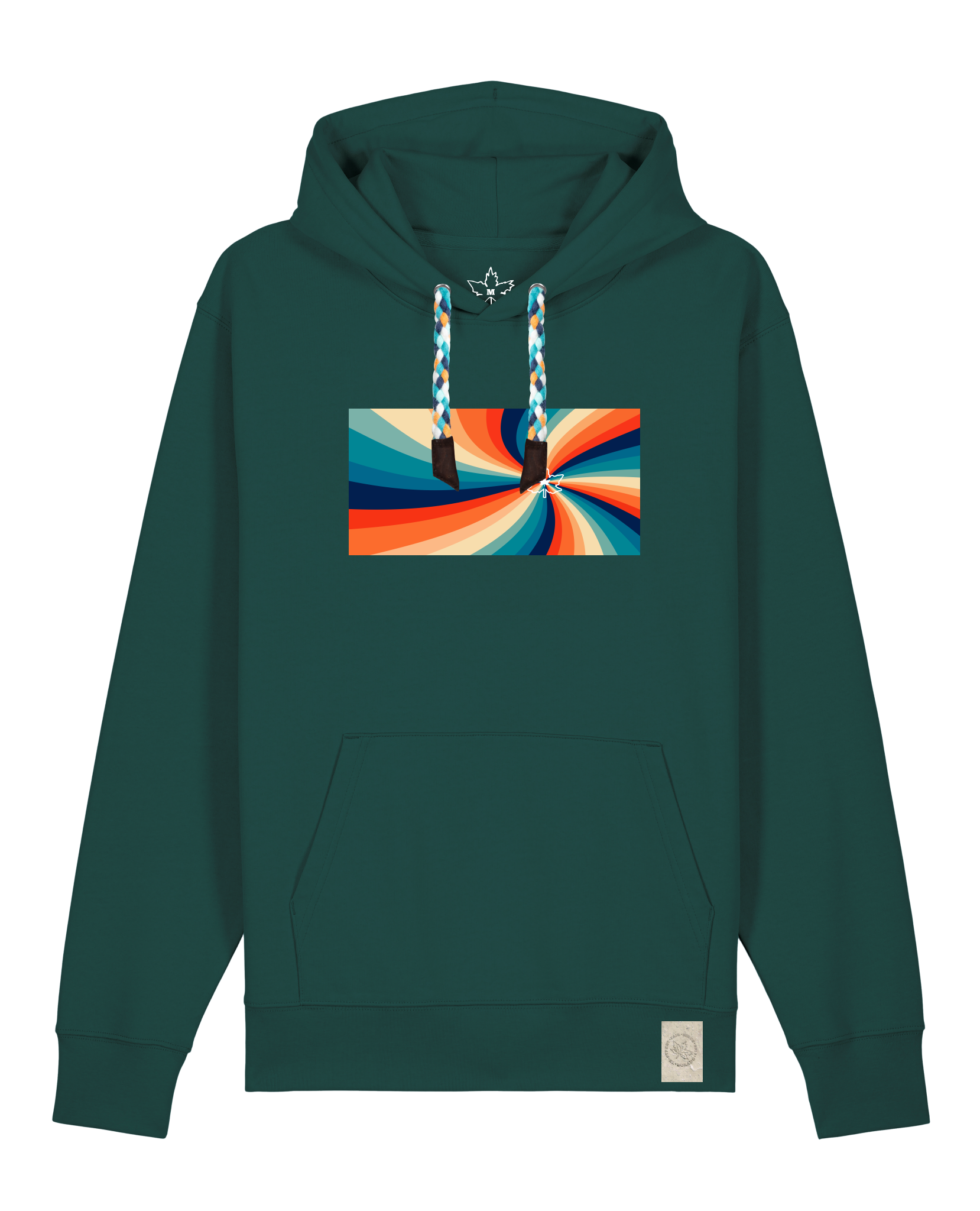 bio-unisex-medium fit-hoodie-six tees-stsu177-spirulina-blaue kordel-front