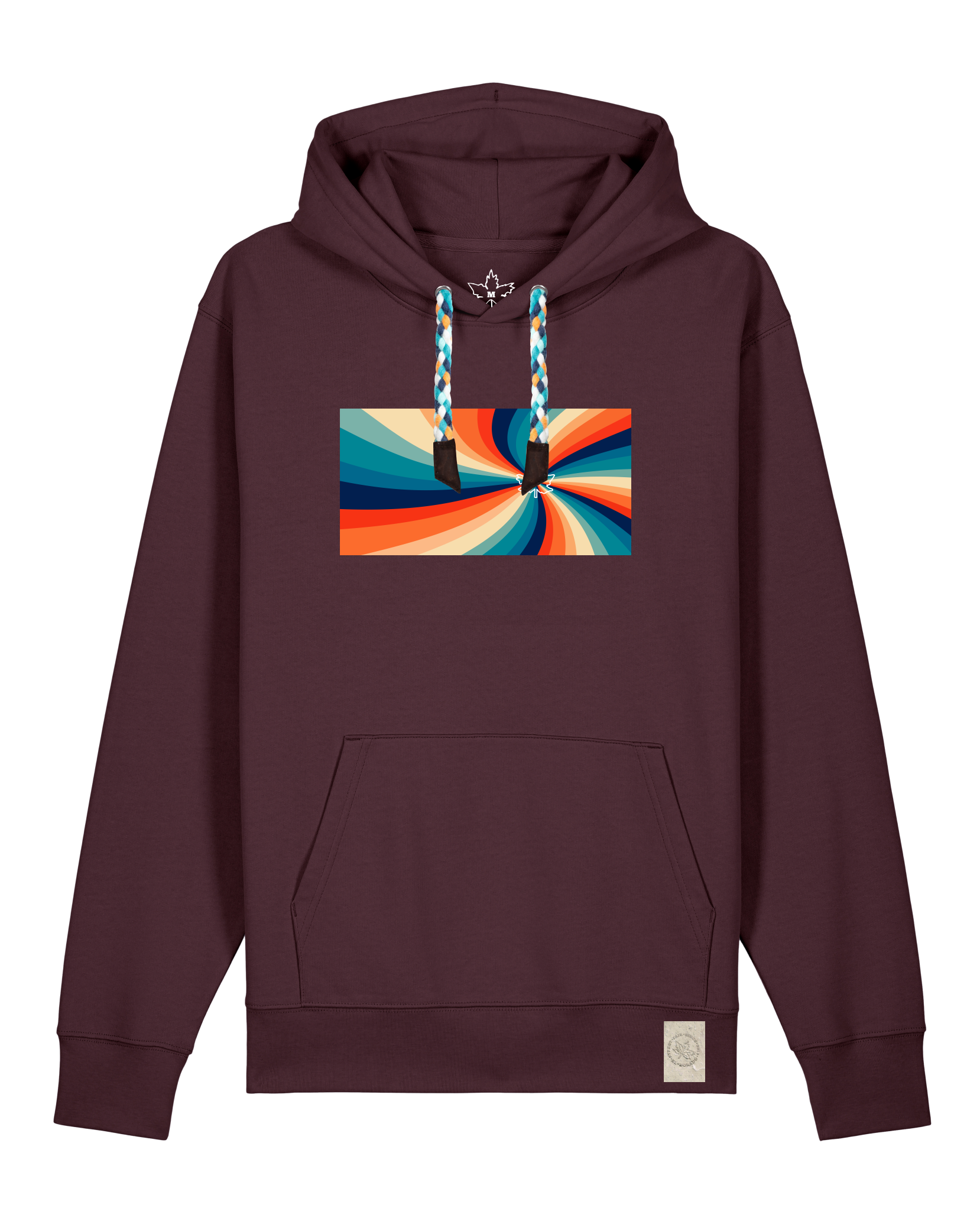 bio-unisex-medium fit-hoodie-six tees-stsu177-zartbitter-blaue kordel-front