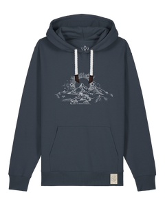 bio-unisex-medium fit-hoodie-skizzle mounty-stsu177-blaubeernacht-weiße kordel-front