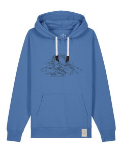 bio-unisex-medium fit-hoodie-skizzle mounty-stsu177-hortensie-weiße kordel-front