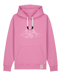 bio-unisex-medium fit-hoodie-skizzle mounty-stsu177-kaugummi-weiße kordel-front