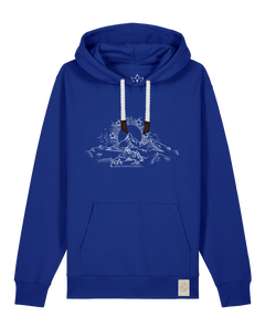 bio-unisex-medium fit-hoodie-skizzle mounty-stsu177-kornblume-weiße kordel-front