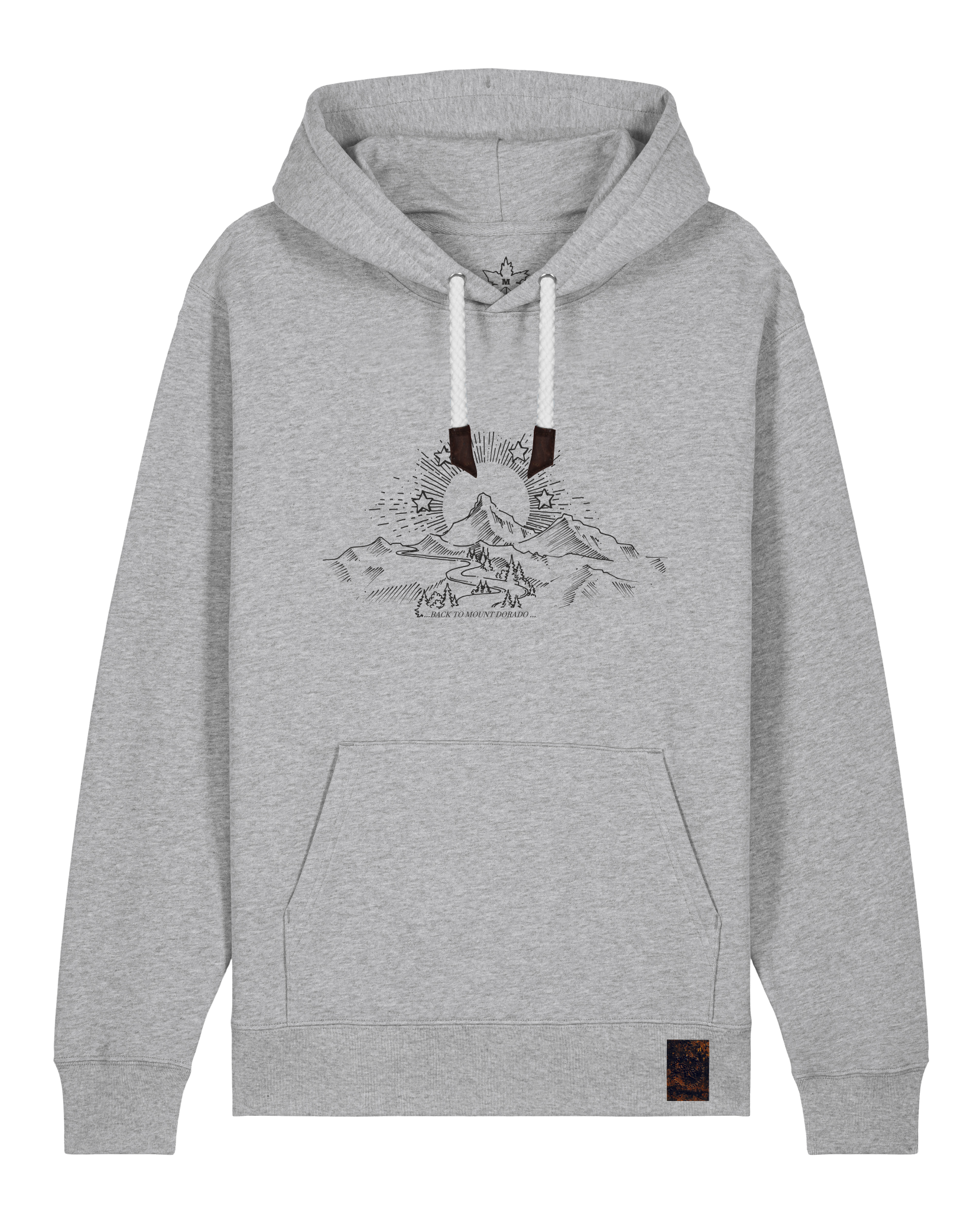 bio-unisex-medium fit-hoodie-skizzle mounty-stsu177-mausgrau-weiße kordel-front