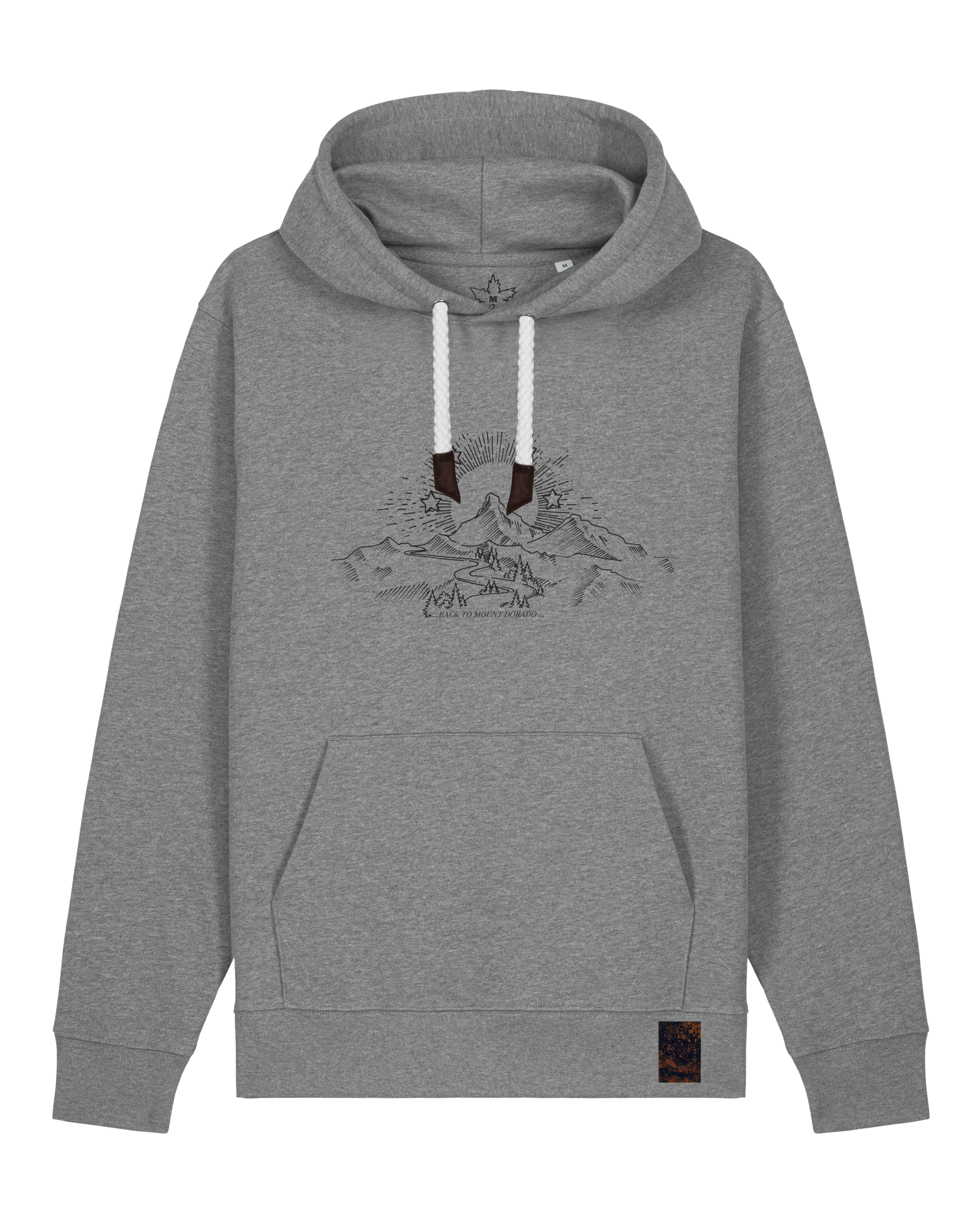 bio-unisex-medium fit-hoodie-skizzle mounty-stsu177-opossum-weiße kordel-front