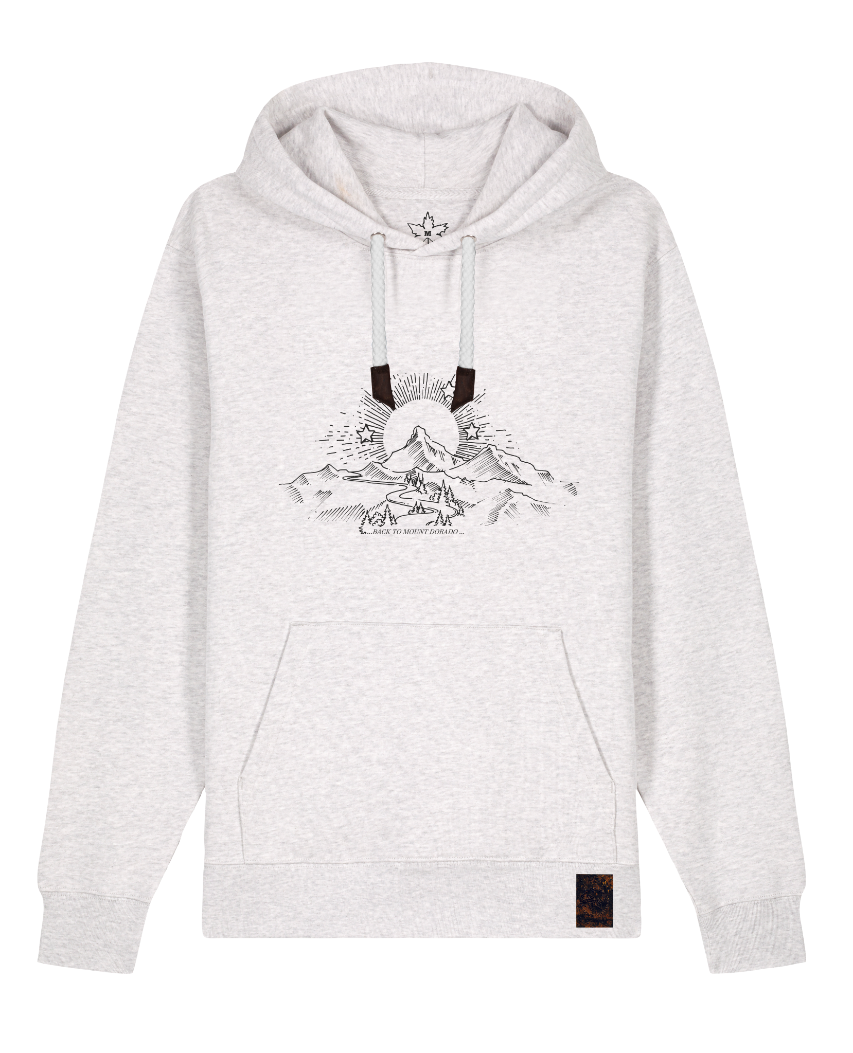 bio-unisex-medium fit-hoodie-skizzle mounty-stsu177-rennmaus-weiße kordel-front