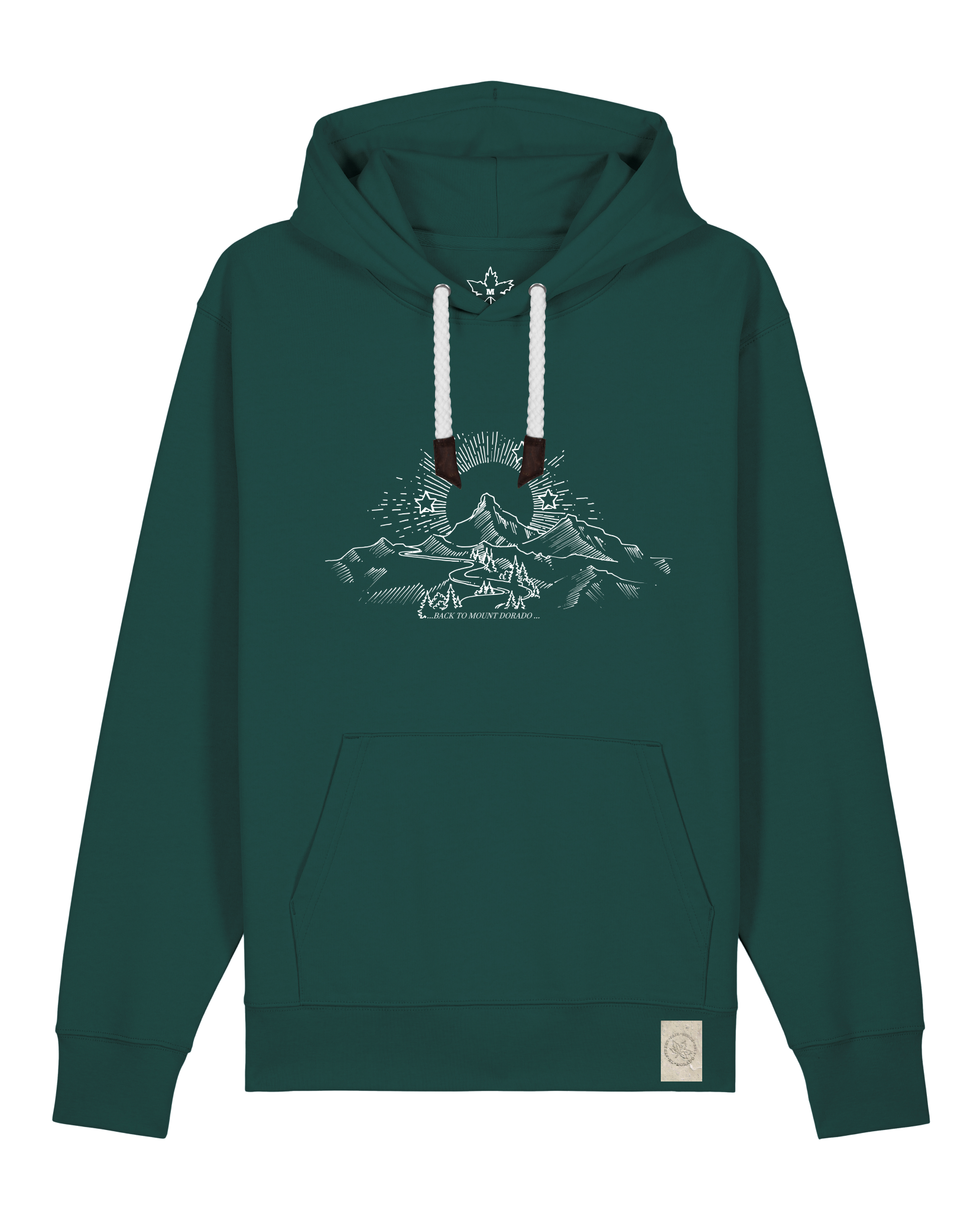 bio-unisex-medium fit-hoodie-skizzle mounty-stsu177-spirulina-weiße kordel-front