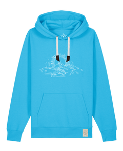 bio-unisex-medium fit-hoodie-skizzle mounty-stsu177-wasserblau-weiße kordel-front