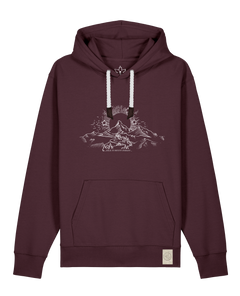 bio-unisex-medium fit-hoodie-skizzle mounty-stsu177-zartbitter-weiße kordel-front