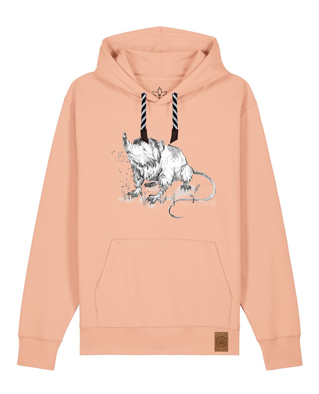 bio-unisex-medium fit-hoodie-solenodon-stsu177-agyptische keramik-sw kordel-front