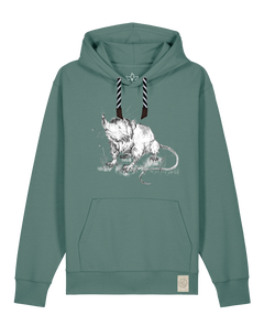 bio-unisex-medium fit-hoodie-solenodon-stsu177-blautanne-sw kordel-front