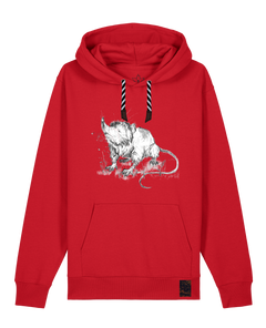 bio-unisex-medium fit-hoodie-solenodon-stsu177-erdbeere-sw kordel-front