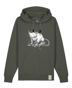 bio-unisex-medium fit-hoodie-solenodon-stsu177-grunkohl-sw kordel-front