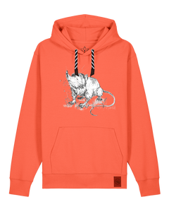 bio-unisex-medium fit-hoodie-solenodon-stsu177-mandarine-sw kordel-front