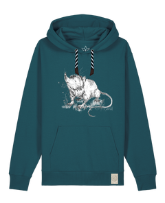 bio-unisex-medium fit-hoodie-solenodon-stsu177-nordmanntanne-sw kordel-front