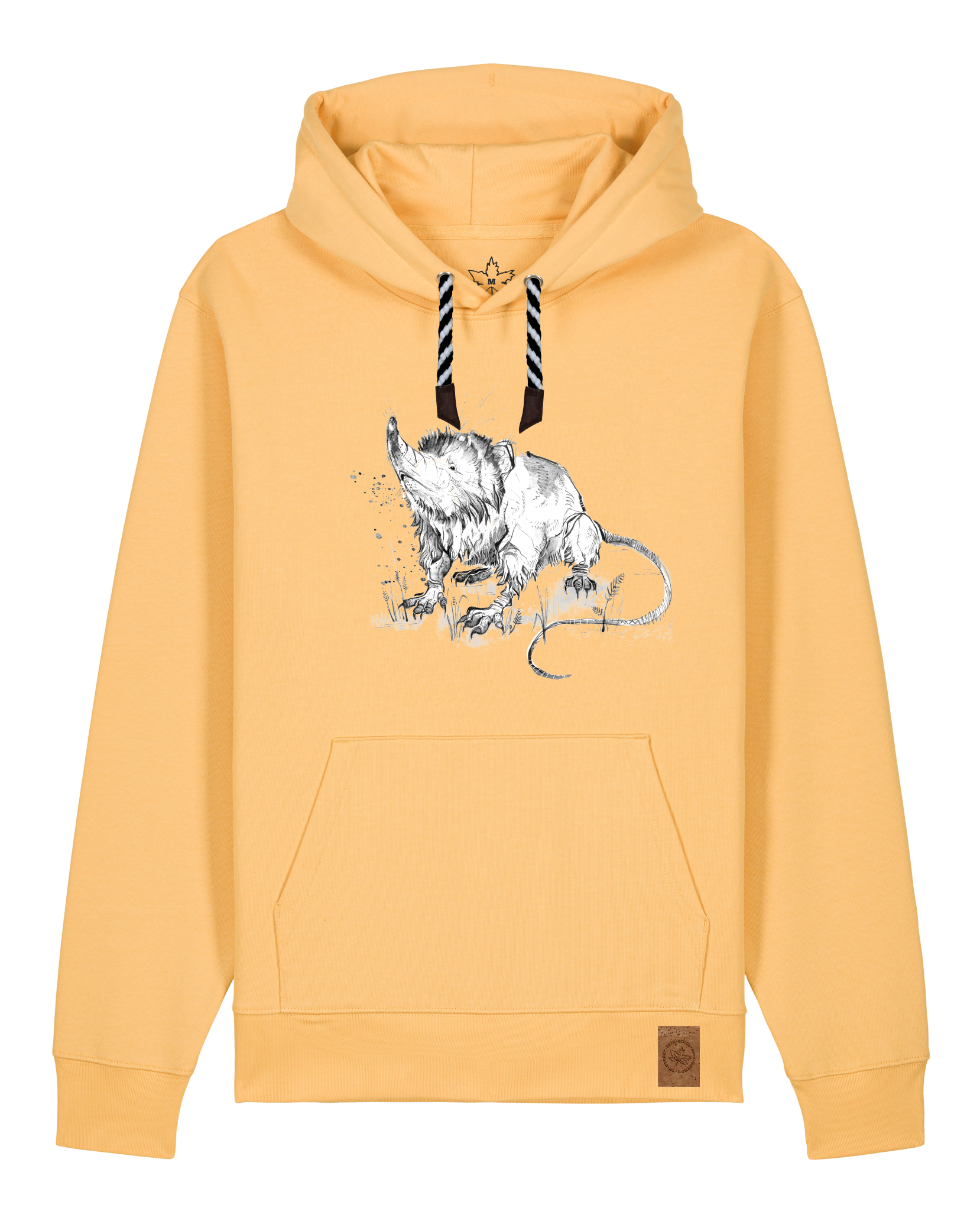 bio-unisex-medium fit-hoodie-solenodon-stsu177-senfkorn-sw kordel-front