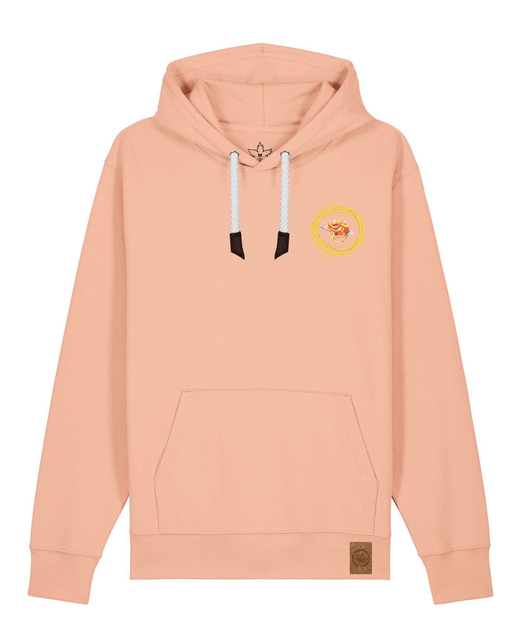 bio-unisex-medium fit-hoodie-spaghetti (backrpint)-stsu177-agyptische keramik-weiße kordel-front