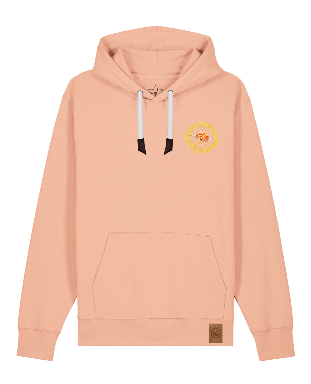 bio-unisex-medium fit-hoodie-spaghetti (backrpint)-stsu177-agyptische keramik-weiße kordel-front