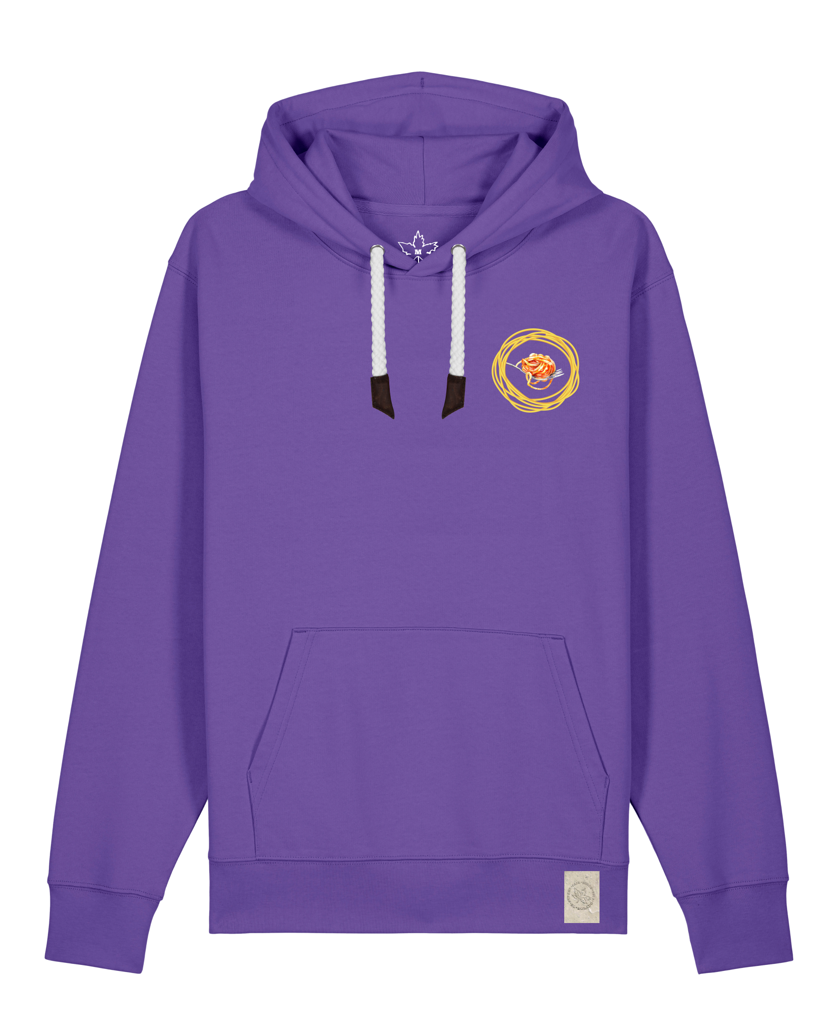 bio-unisex-medium fit-hoodie-spaghetti (backrpint)-stsu177-blaukraut-weiße kordel-front