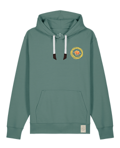 bio-unisex-medium fit-hoodie-spaghetti (backrpint)-stsu177-blautanne-weiße kordel-front