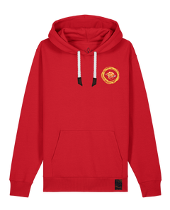 bio-unisex-medium fit-hoodie-spaghetti (backrpint)-stsu177-erdbeere-weiße kordel-front