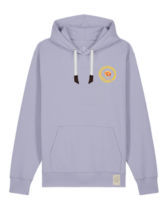 bio-unisex-medium fit-hoodie-spaghetti (backrpint)-stsu177-lavender-weiße kordel-front