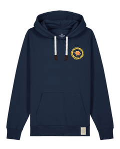 bio-unisex-medium fit-hoodie-spaghetti (backrpint)-stsu177-marine-weiße kordel-front