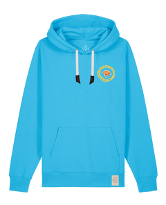 bio-unisex-medium fit-hoodie-spaghetti (backrpint)-stsu177-wasserblau-weiße kordel-front