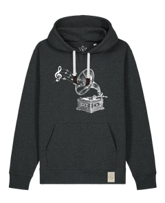 bio-unisex-medium fit-hoodie-stay tuned-stsu177-elephant-weiße kordel-front