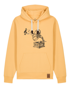 bio-unisex-medium fit-hoodie-stay tuned-stsu177-senfkorn-weiße kordel-front
