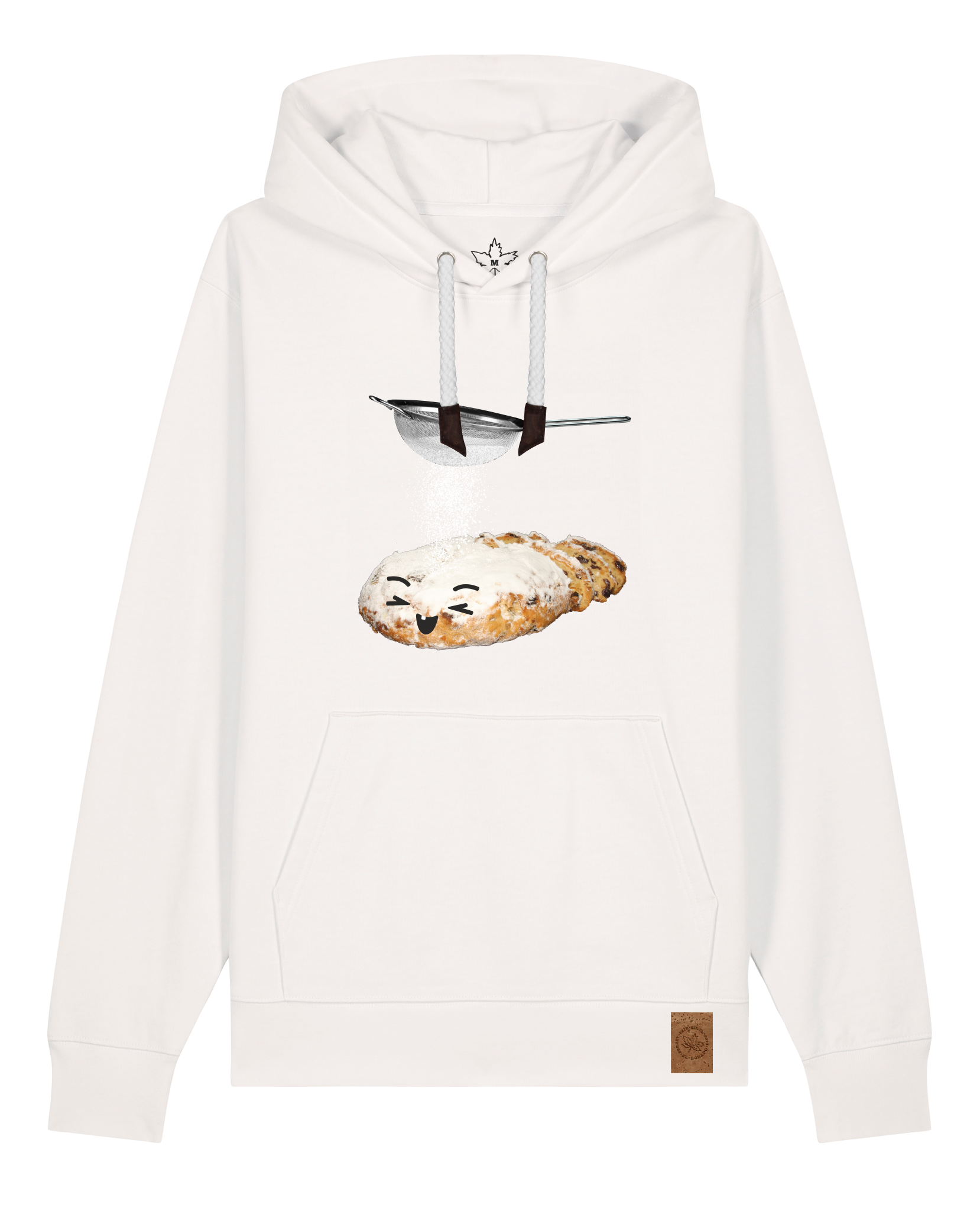 bio-unisex-medium fit-hoodie-stollen-stsu177-bio ei-weiße kordel-front