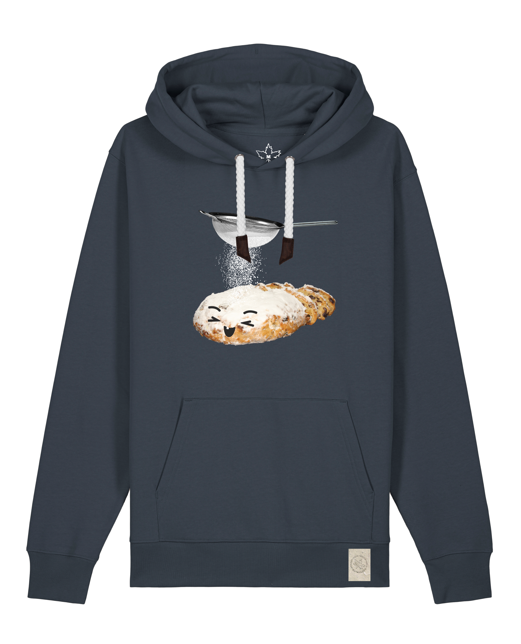 bio-unisex-medium fit-hoodie-stollen-stsu177-blaubeernacht-weiße kordel-front