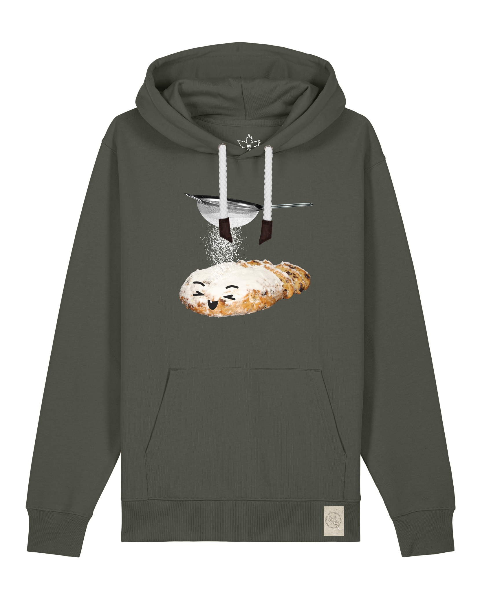 bio-unisex-medium fit-hoodie-stollen-stsu177-grunkohl-weiße kordel-front