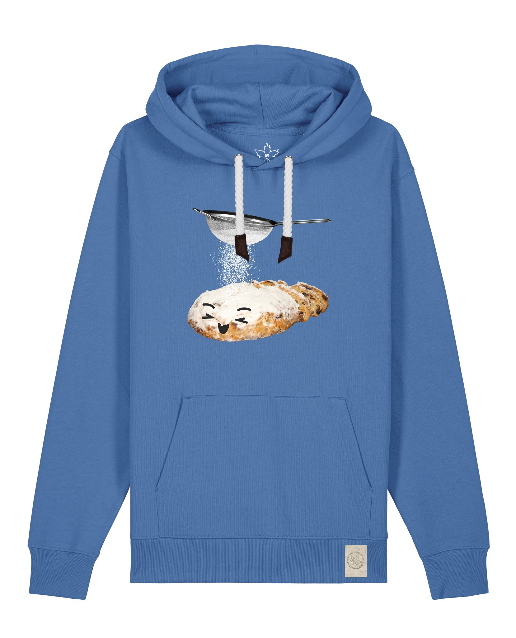 bio-unisex-medium fit-hoodie-stollen-stsu177-hortensie-weiße kordel-front