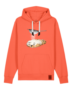 bio-unisex-medium fit-hoodie-stollen-stsu177-mandarine-weiße kordel-front