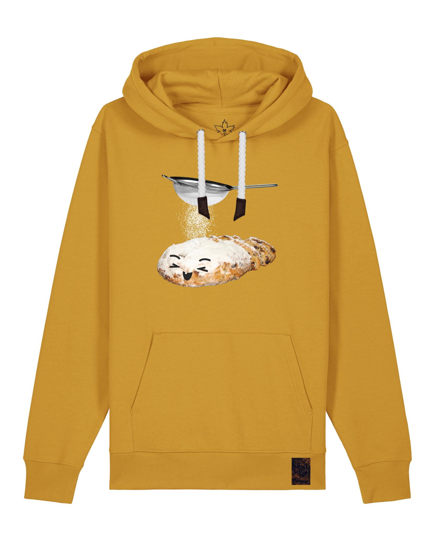 bio-unisex-medium fit-hoodie-stollen-stsu177-senf-weiße kordel-front