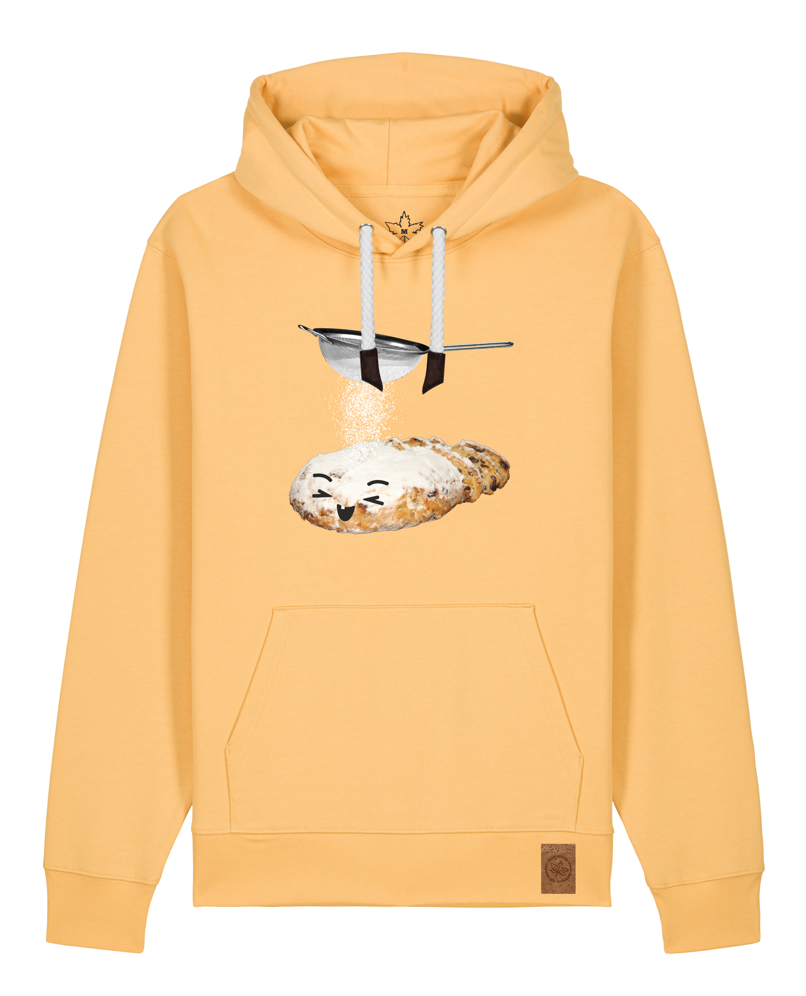 bio-unisex-medium fit-hoodie-stollen-stsu177-senfkorn-weiße kordel-front