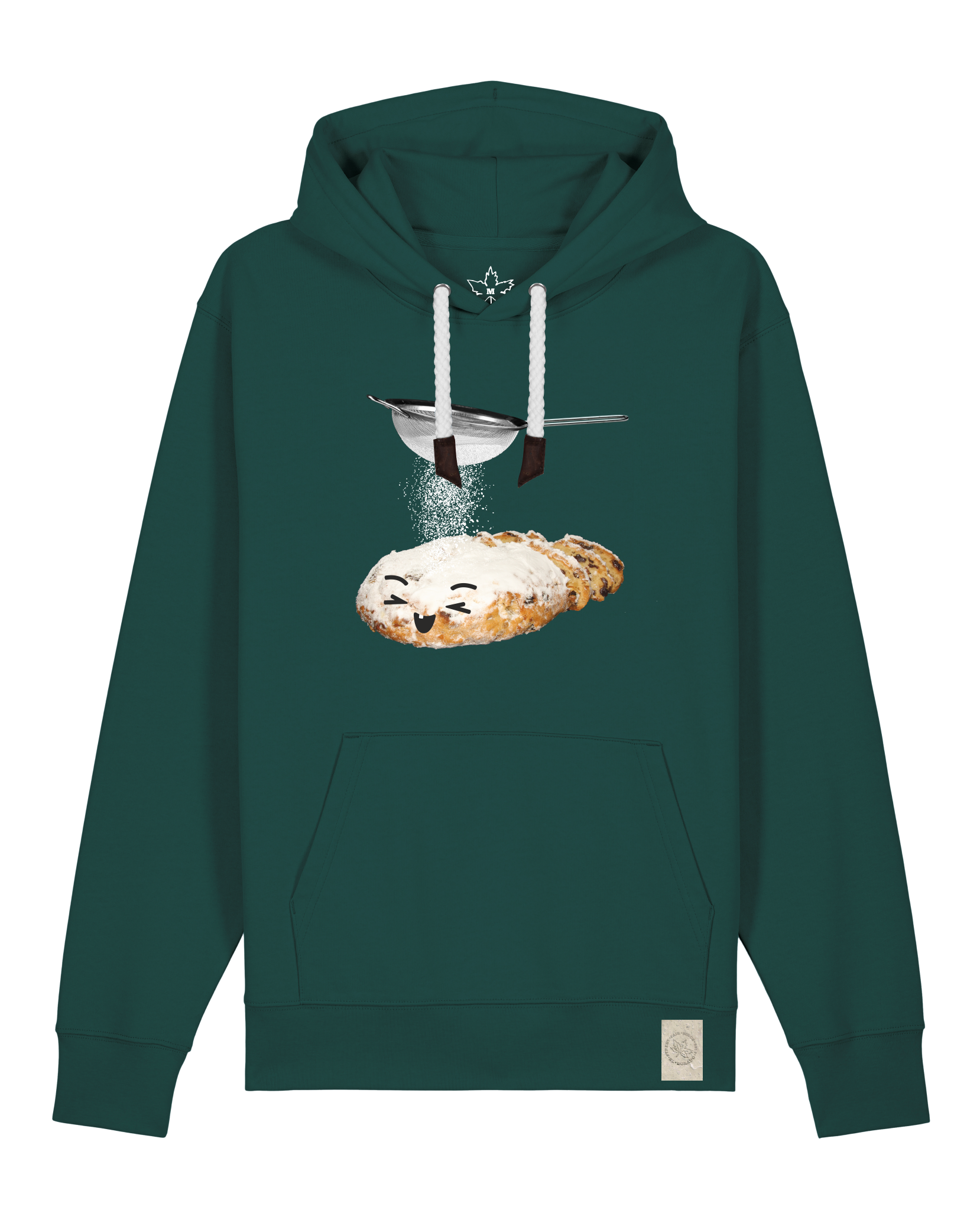 bio-unisex-medium fit-hoodie-stollen-stsu177-spirulina-weiße kordel-front