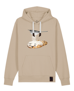 bio-unisex-medium fit-hoodie-stollen-stsu177-treibsand-weiße kordel-front