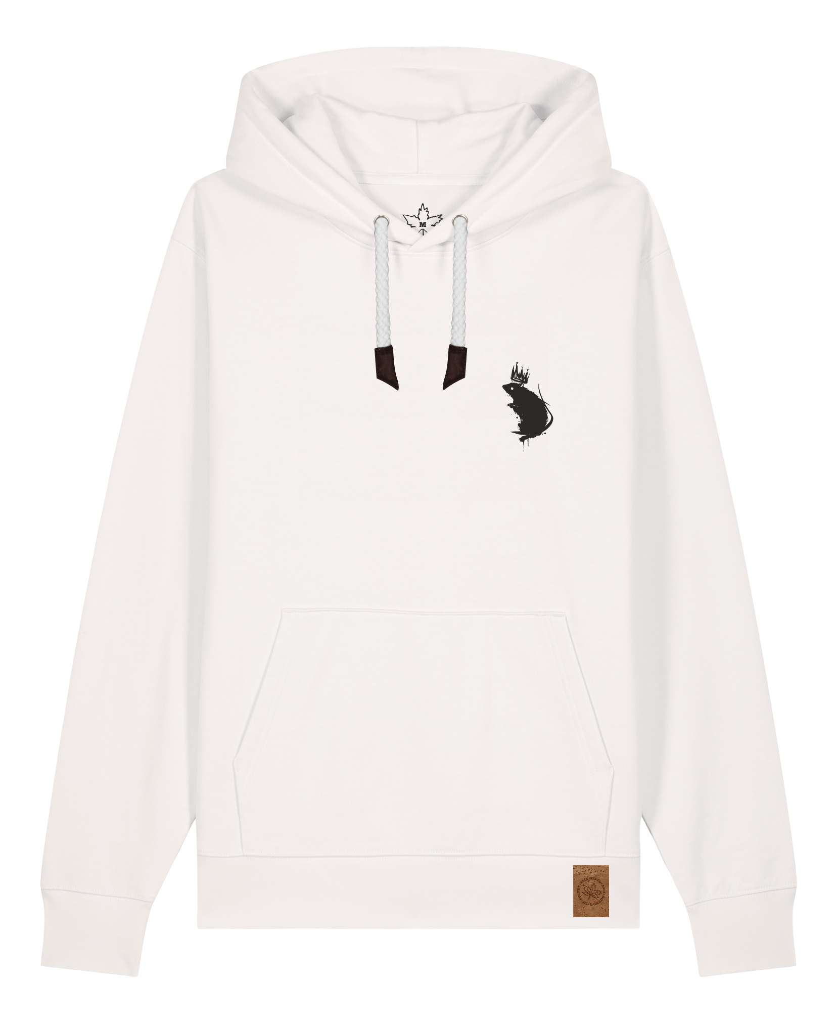 bio-unisex-medium fit-hoodie-subchannel staff (backprint)-stsu177-bio ei-weiße kordel-front