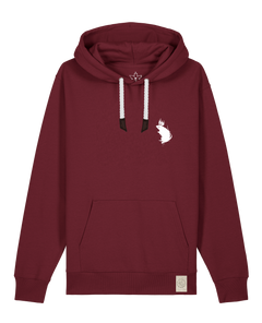 bio-unisex-medium fit-hoodie-subchannel staff (backprint)-stsu177-burgunder rot-weiße kordel-front