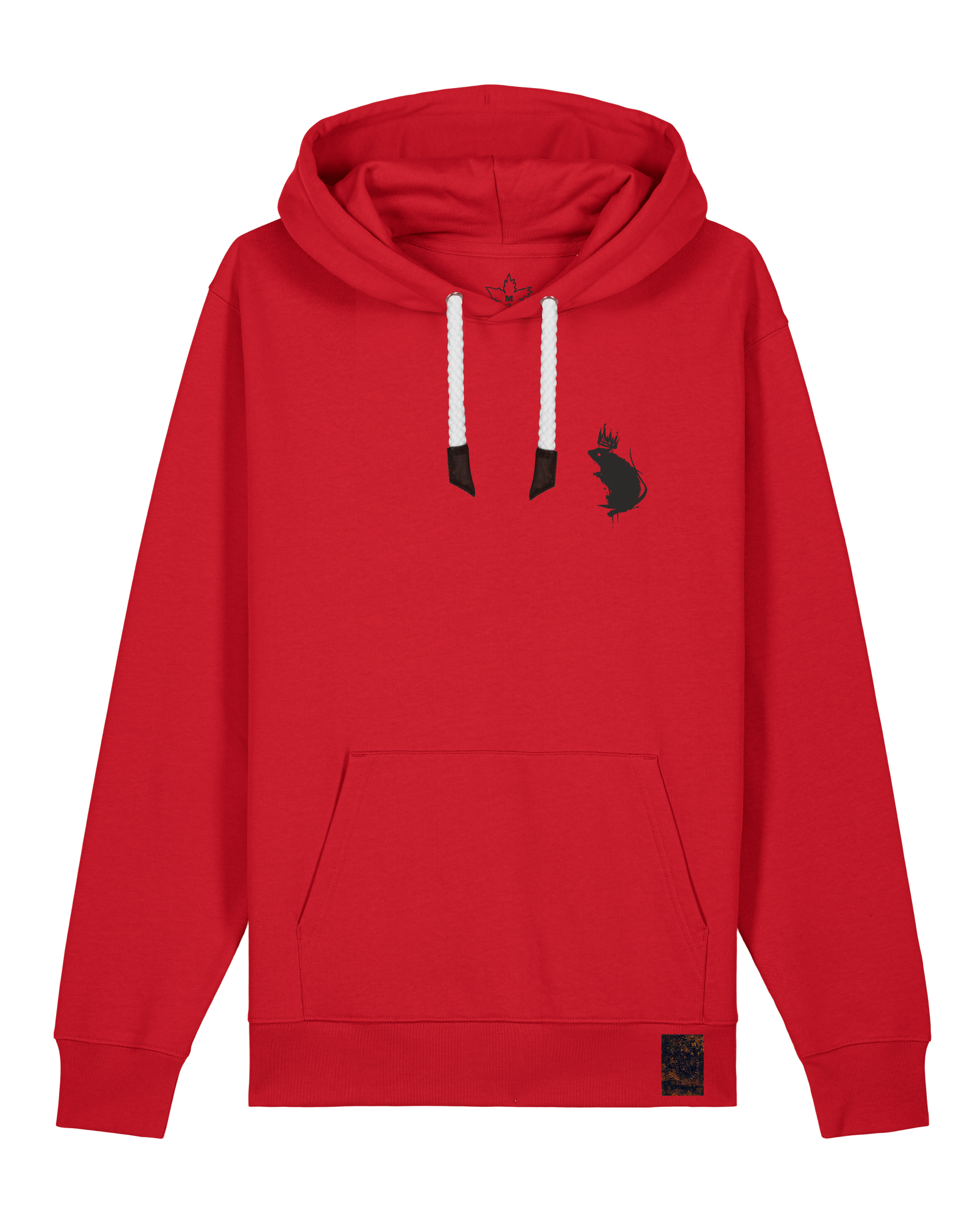 bio-unisex-medium fit-hoodie-subchannel staff (backprint)-stsu177-erdbeere-weiße kordel-front