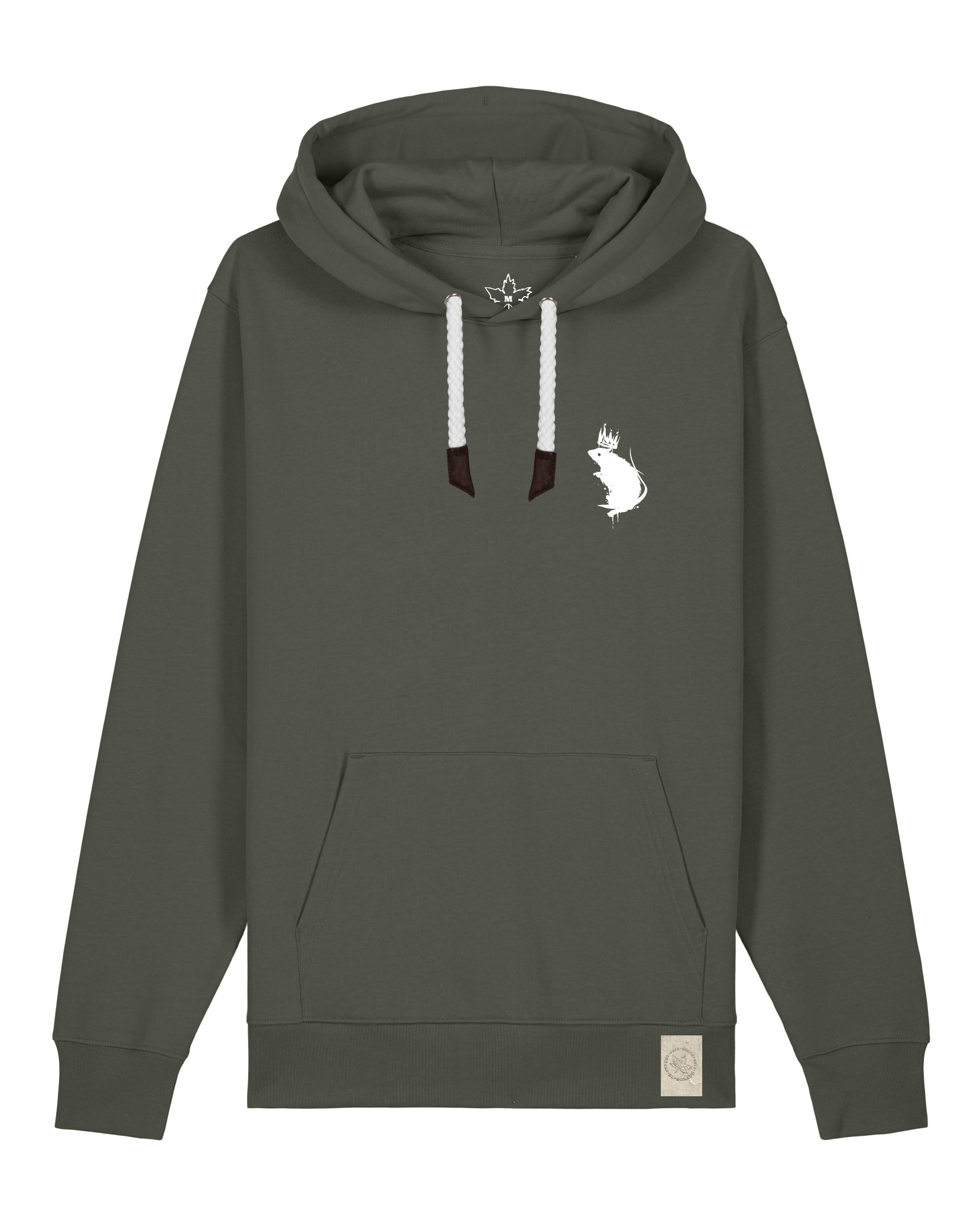 bio-unisex-medium fit-hoodie-subchannel staff (backprint)-stsu177-grunkohl-weiße kordel-front