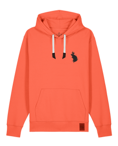 bio-unisex-medium fit-hoodie-subchannel staff (backprint)-stsu177-mandarine-weiße kordel-front