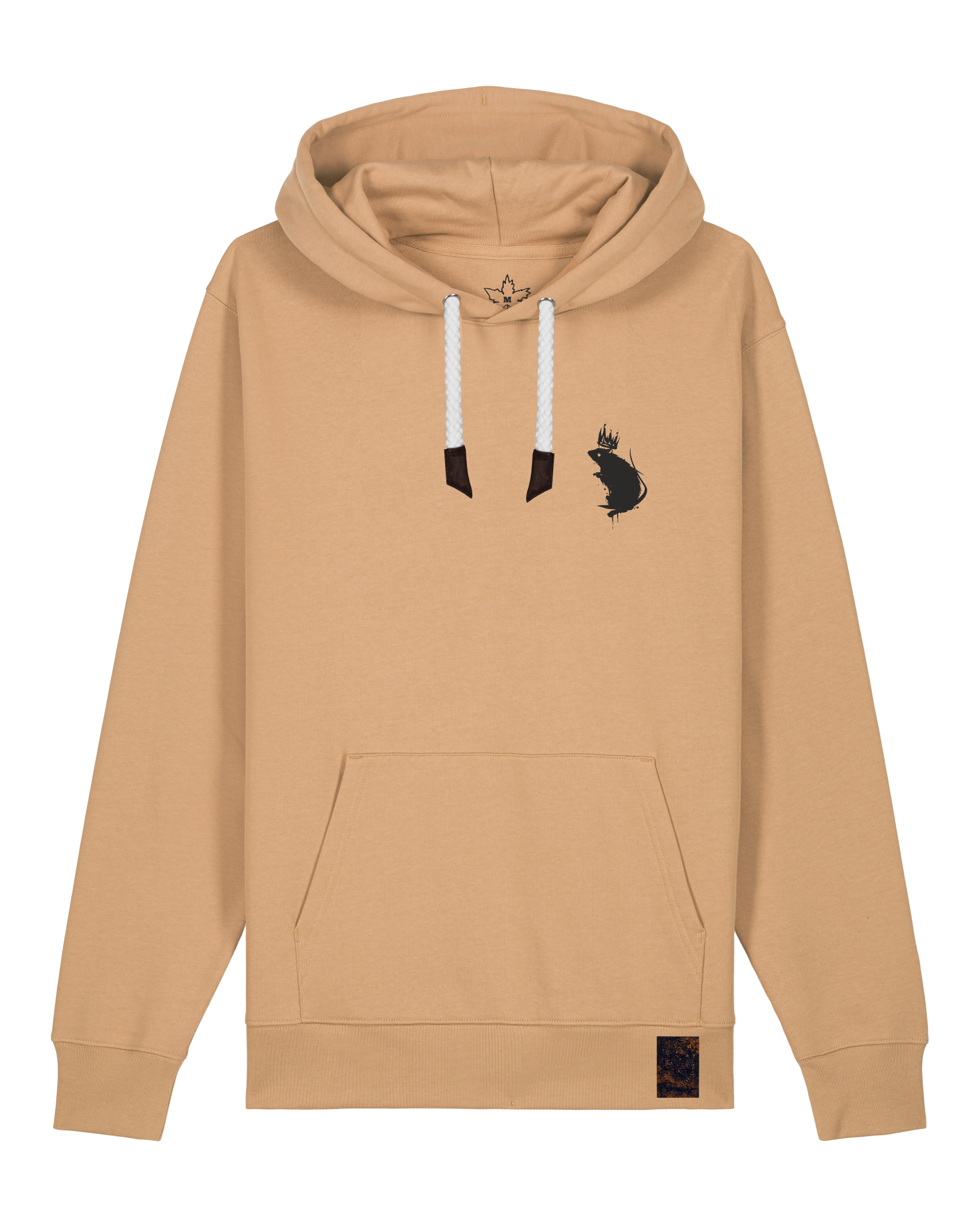 bio-unisex-medium fit-hoodie-subchannel staff (backprint)-stsu177-meersand-weiße kordel-front